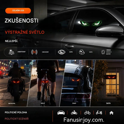 🚗👀 Solární LED výstražná světla do auta | Přitahují veškerou pozornost, zvyšují bezpečnost jízdy – bezdrátový design, automatická detekce, vysoká všestrannost ✨
