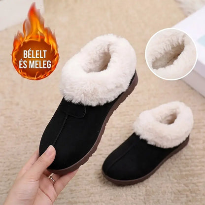 🤎🥶Fagyos napokra – extra meleg női téli papucs🤎