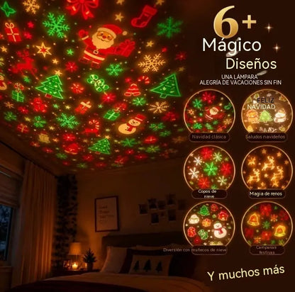 🎄💡 Karácsonyfa projektor éjszakai fénnyel — Konnektorba dugható mennyezeti dekoráció