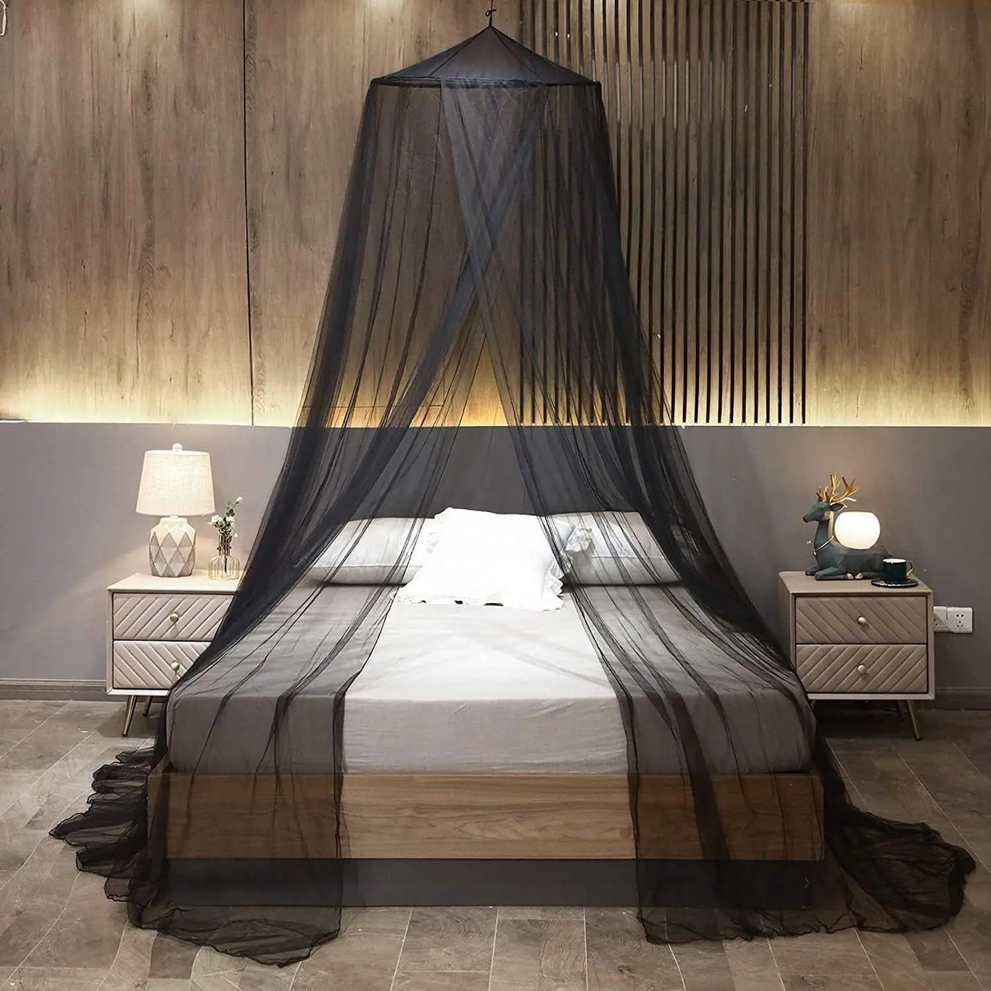 Dosel de cama con mosquitera en forma de cúpula - Tienda de campaña con dosel para cama estilo princesa