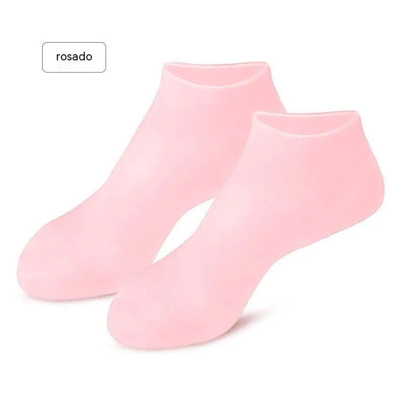 🔥¡Oferta 1+2! 👣 Mascarilla hidratante para pies, calcetines exfoliantes de silicona y calcetines protectores para la playa (3 pares)