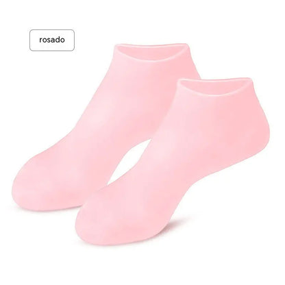 🔥¡Oferta 1+2! 👣 Mascarilla hidratante para pies, calcetines exfoliantes de silicona y calcetines protectores para la playa (3 pares)
