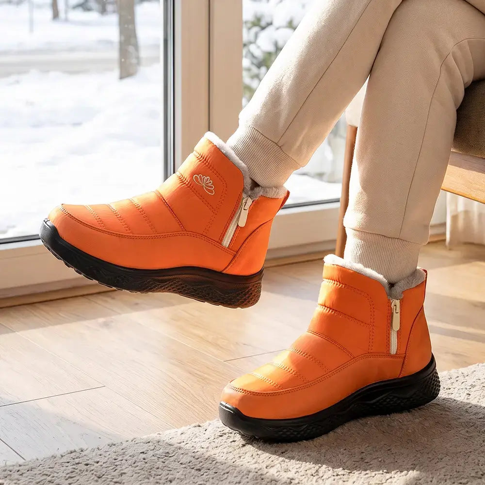 🧡【36-45-ös méretek】6 színű vízálló téli hótaposó vastag polár béléssel 😍