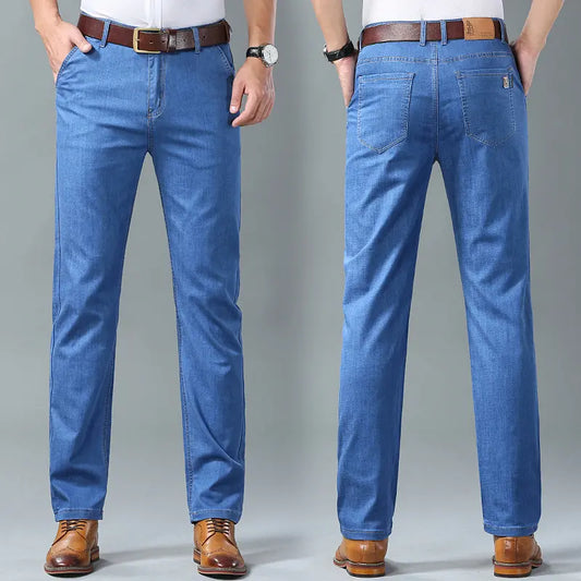 🔥🔥 【60–110 kg】👖👖 Férfi farmernadrág nagy méretben – Egyszerű, lezser és sokoldalú