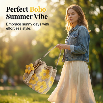 🌸Novinka, časově omezená speciální nabídka✨🌻Dámská háčkovaná kabelka – Jedna kabelka zvládne vše, užijte si letní atmosféru. 🌼