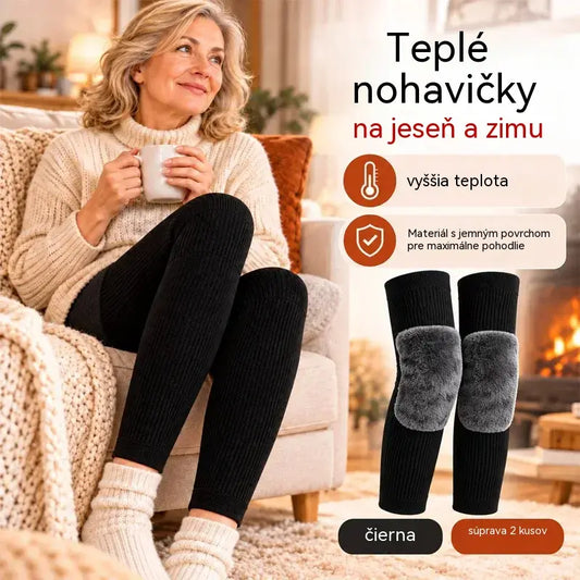 🦵 Hrejivé zimné návleky na kolená · Extra dlhý strih s mäkkou podšívkou · Zvýšená ochrana kolien a nôh!