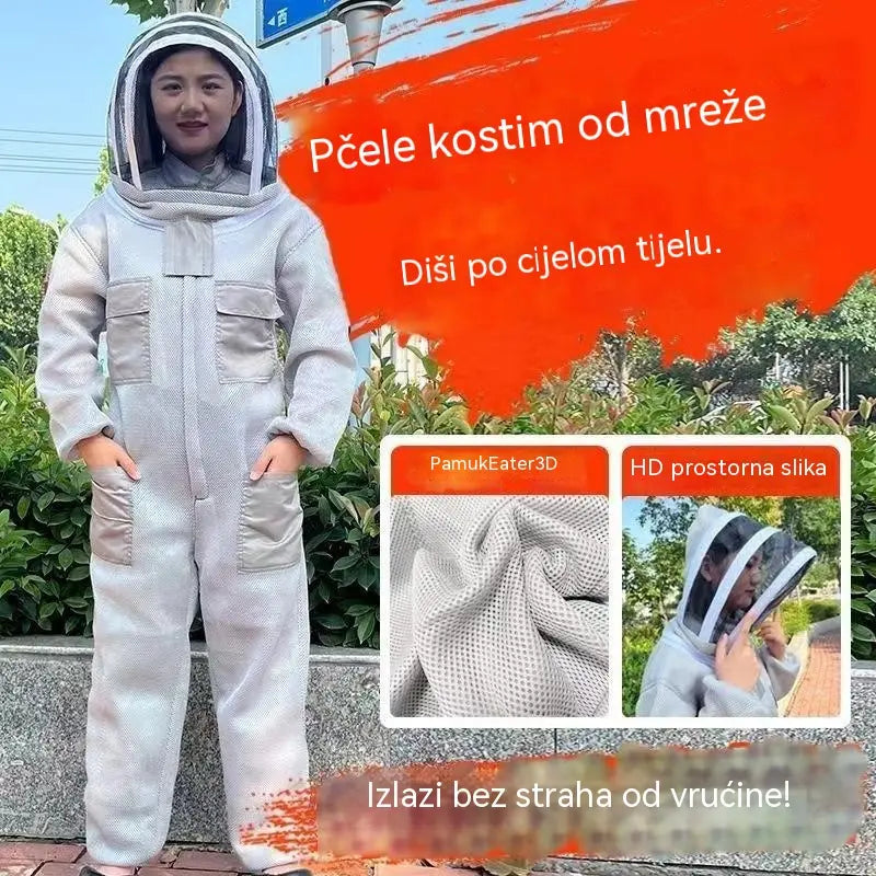 【M-2XL】🐝Pčelinji kombinezon izrađen od 3D pamučne mreže