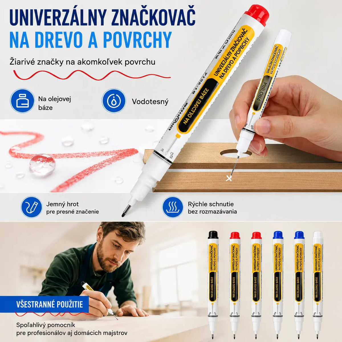 💯10 kusov za 25 eur⚽Presné fixky na olejovej báze, ktoré rýchlo schnú