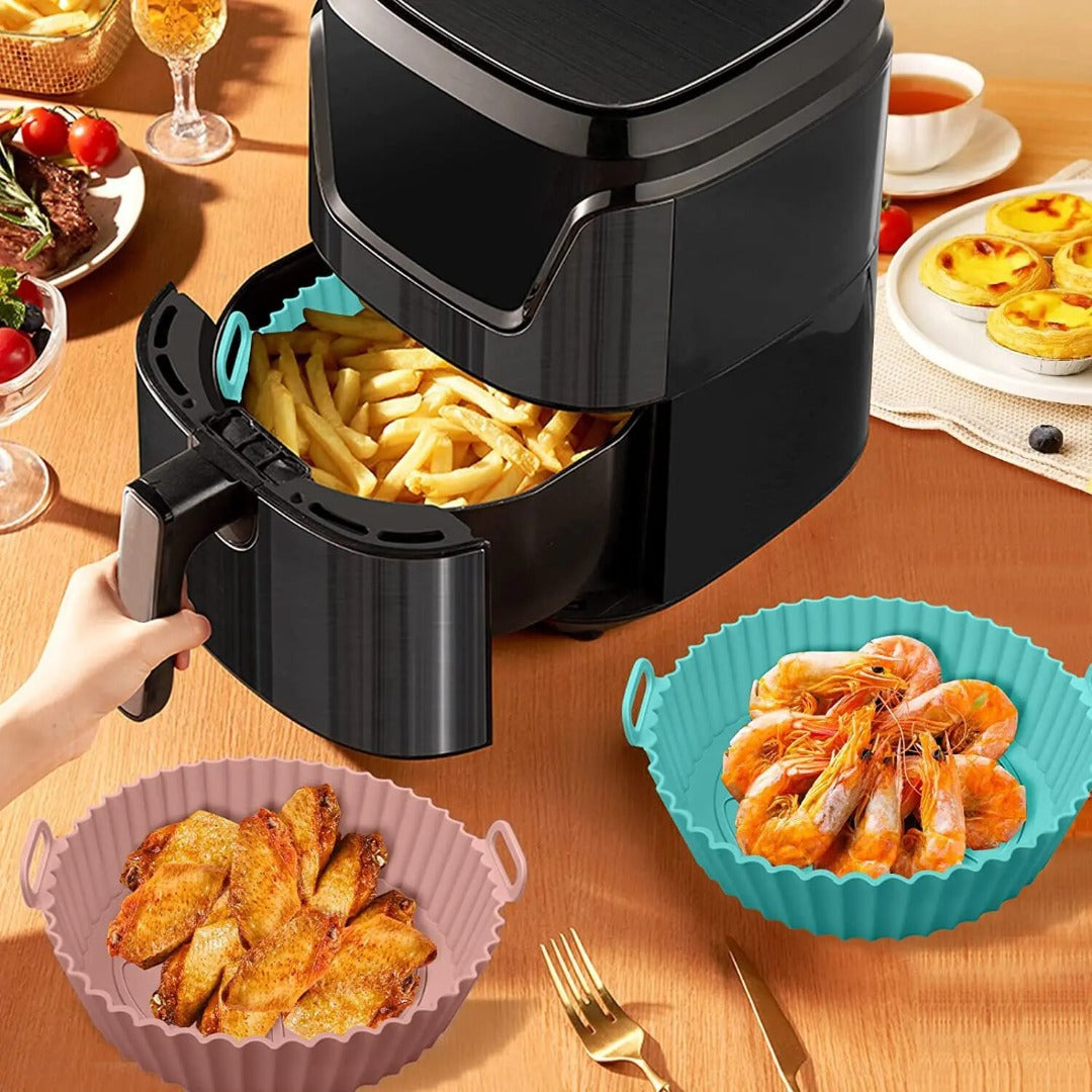 🥘Тави за многократна употреба, устойчиви на топлина [💞Силикон за храна💞Лесна за почистване]