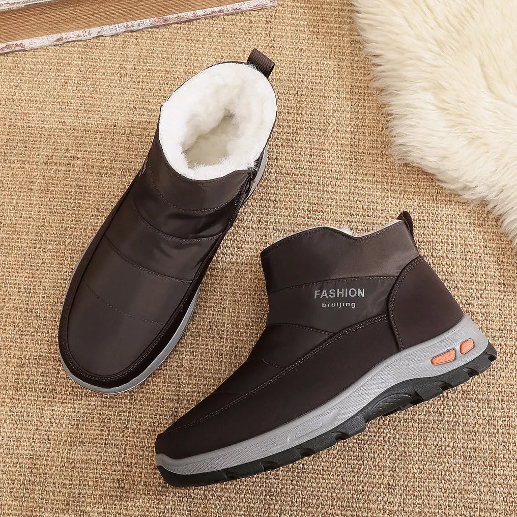 🔥30% KEDVEZMÉNY🔥【39-45】👟Férfi téli cipő: tiszta pamut, gyapjúbéléses, bársonyos és vastag szőrmés