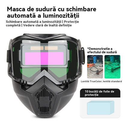😎Plně automatická svářečská kukla s ochrannou maskou pro svářeče s výměnou světla