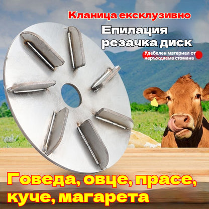 🔥Купете 1, вземете 1 безплатно🔥Нов инструмент за обезкосмяване, специално предназначен за кланици, електрическа ъглошлайф за остъргване на свинска и кравешка козина, с диск за остъргване.