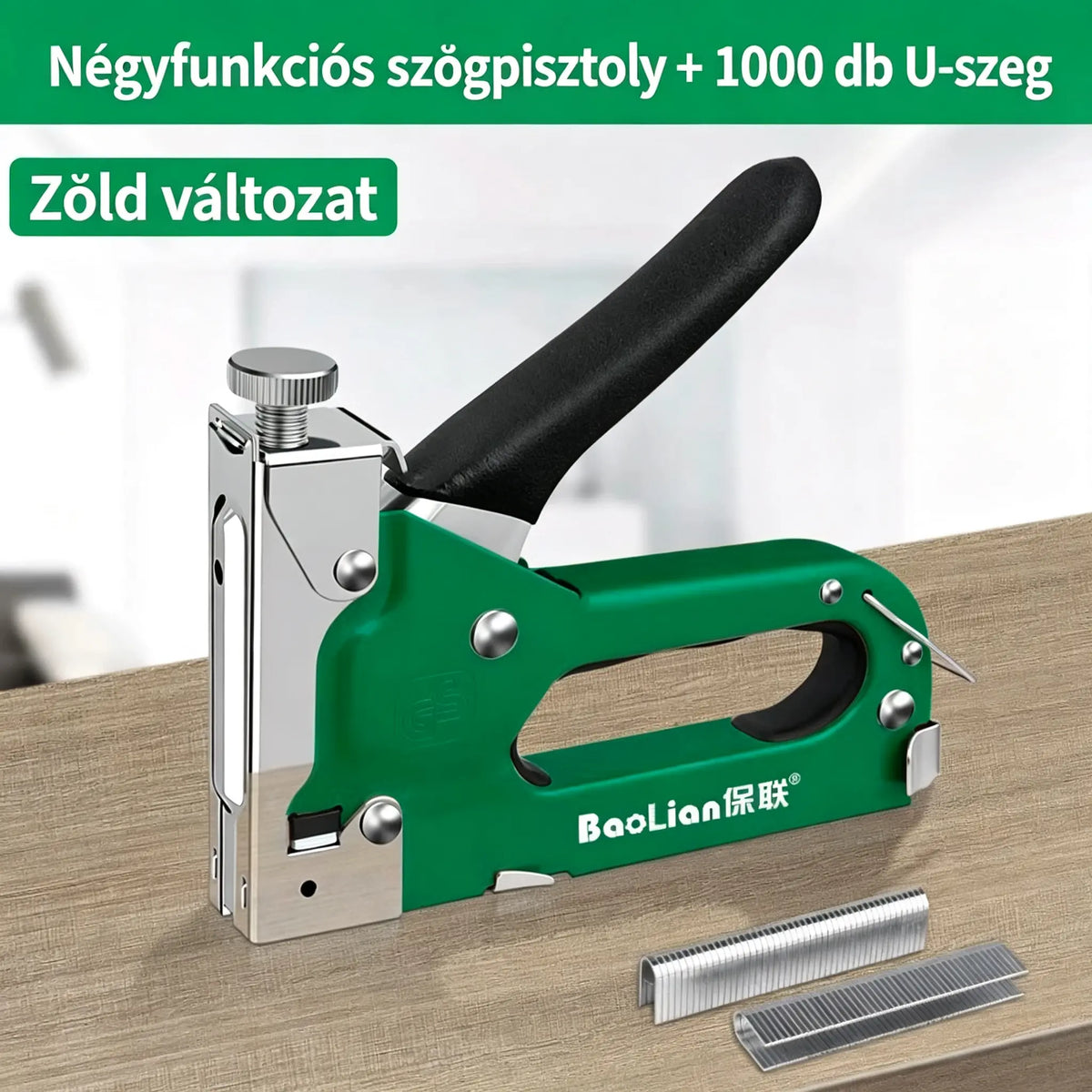 🔩💥 4 az 1-ben szegezőpisztoly: Időt és energiát takarít meg a bútorok felszerelése és rögzítése során.