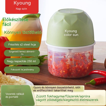 🍅Vezeték nélküli, hatékony elektromos mini aprító
