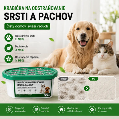 【Kúpte 1 a získajte 1 zadarmo】🔥Špeciálna ponuka 2026 - Magická krabička na odstraňovanie chlpov a zápachu domácich zvierat
