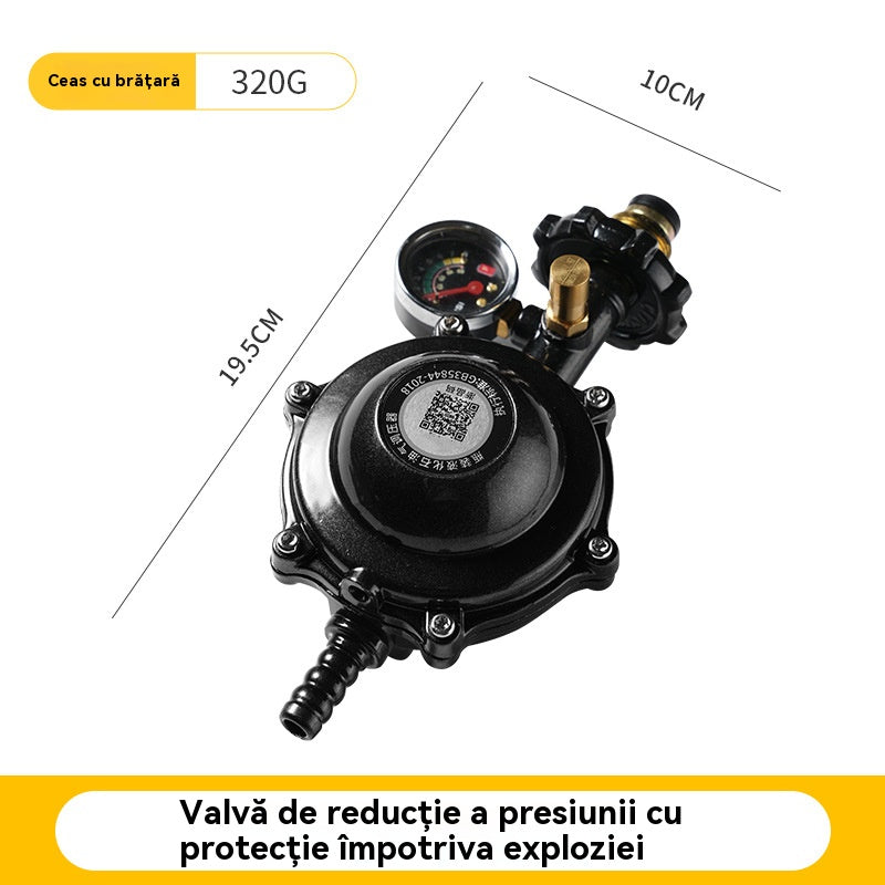 👍Vysokoprietokový redukčný ventil LPG s ochranou proti výbuchu pre domáce použitie | Bezpečnostný ventil | Automatické vypnutie