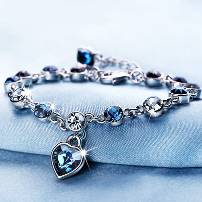 ✨💎【Vásároljon 1-et, kap 1-et ingyen】 925 sterling ezüst szerelmi karkötő - Ocean Heart