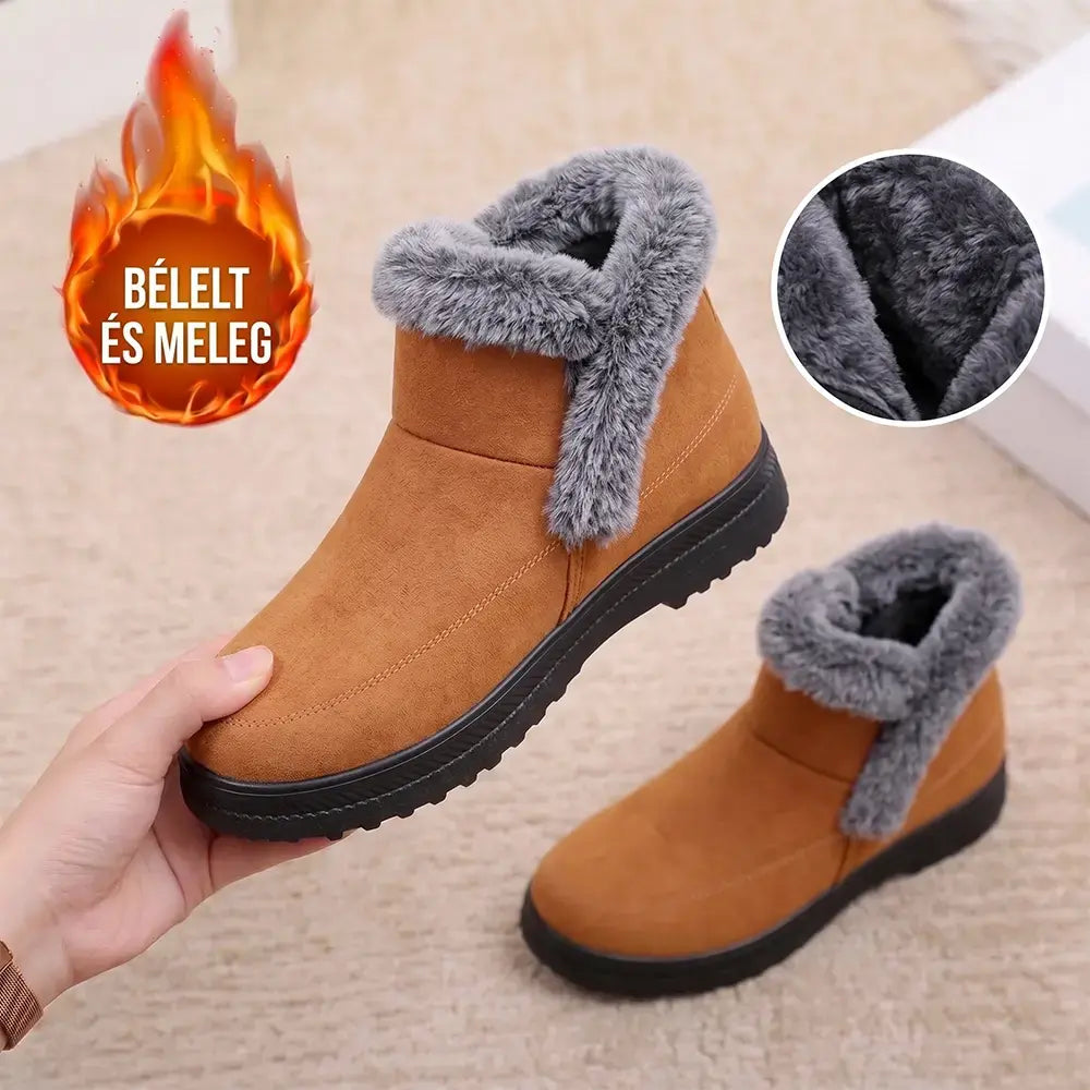 👢【36-43】✨Belebújós szőrme szegélyes női hótaposó😍