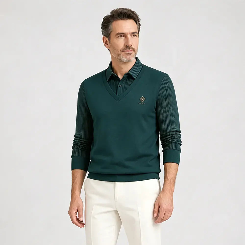 🔥👔【M-4XL】Moški dvodelni komplet iz vrhunskega kašmirja
