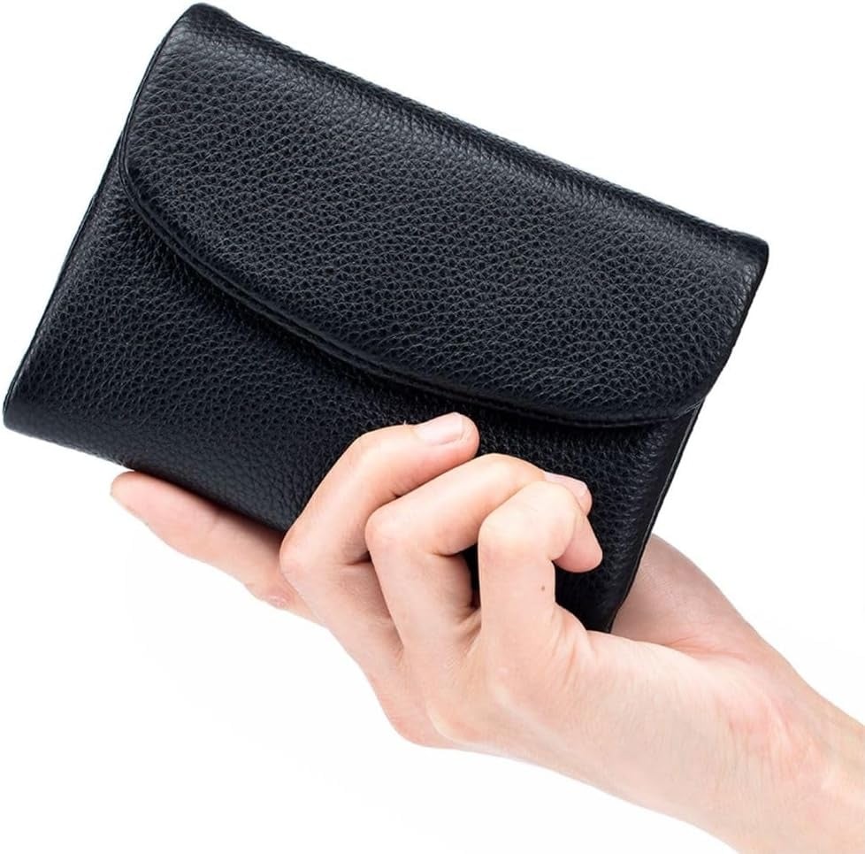🔥✨【Compra 1 y llévate 1 gratis】⏰Cartera unisex Pebble de piel auténtica con protección RFID🔥