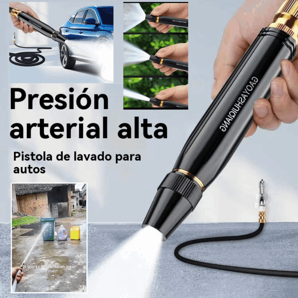 💧🚗Nueva boquilla de lavado de autos de alta presión, universal para regar flores, lavar autos y limpiar el suelo