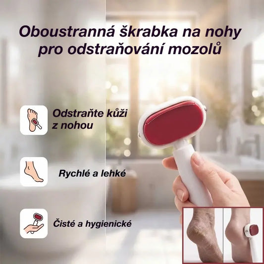 🦶Oboustranná škrabka na nohy pro odstraňování mozolů