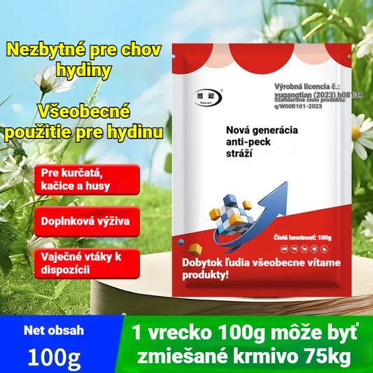 🐔【Kúpte 2, dostanete 2 zadarmo】🐓Veterinárny doplnok stopových prvkov proti klovaniu, vhodný pre sliepky, kačice, husi a tie, 🐣ktoré klujú pri vetracom otvore, perie alebo vajciach.