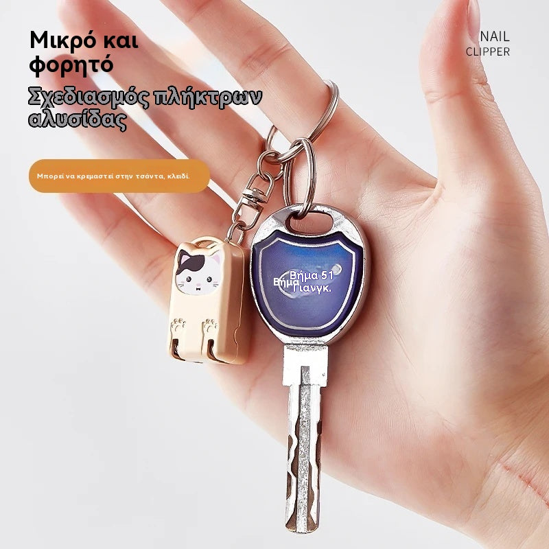 🐱✂️ Mini skladacie klieštiky na nechty s ochranou proti striekaniu