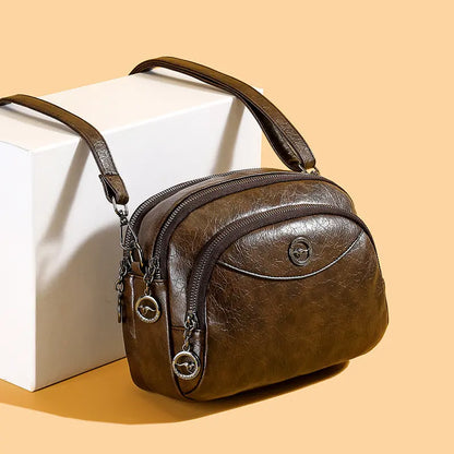 👜【Prémiový materiál z pravé kůže】Elegantní dámská kabelka přes rameno