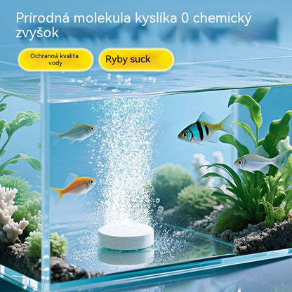 🐟【【150 kapsúl】19 eur za fľašu】💧 Šumivé tablety na čistenie vody v akváriu a jazierku, okysličovacie tablety na akváriu 🔥