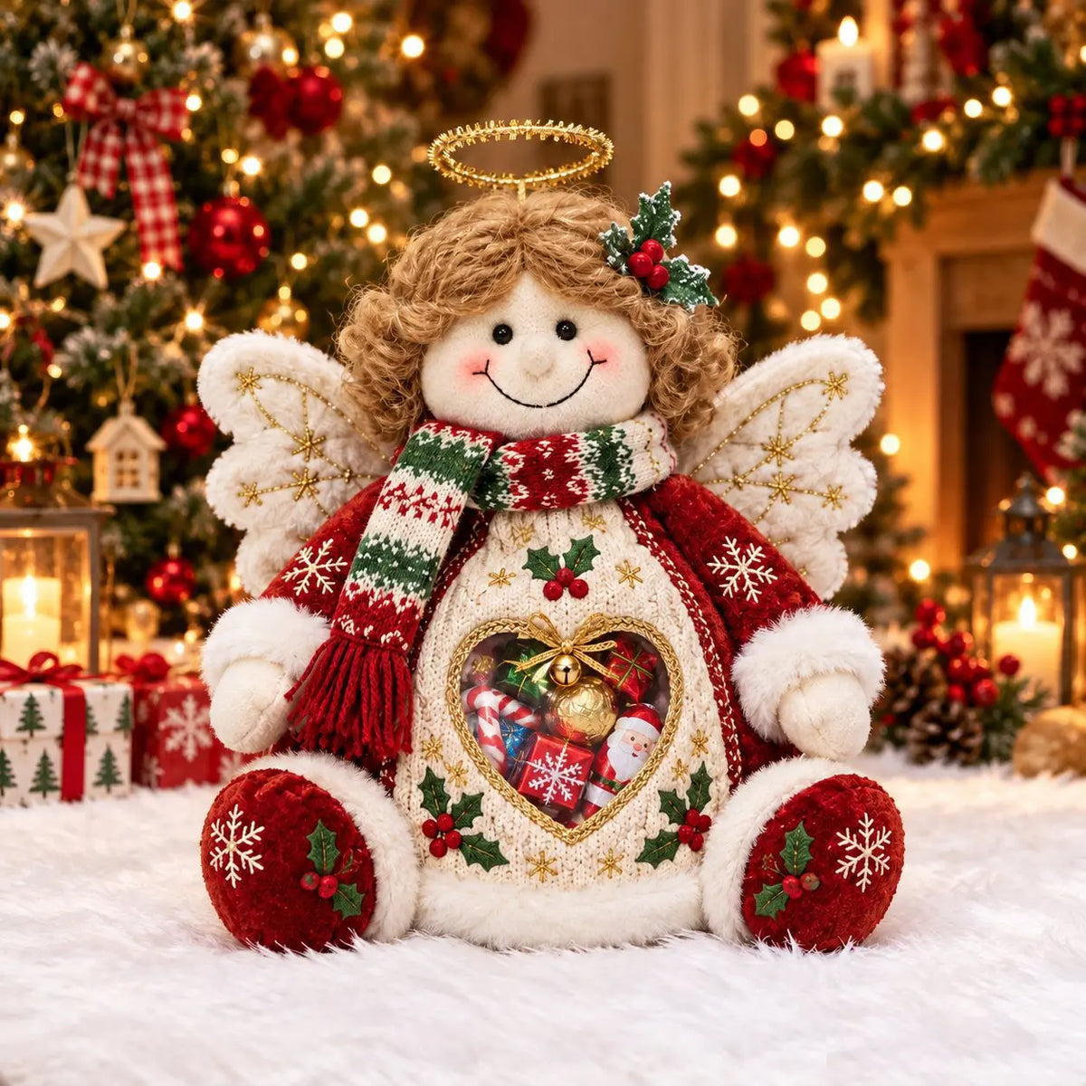 🎅 Újratölthető karácsonyi figurás ajándéktartó