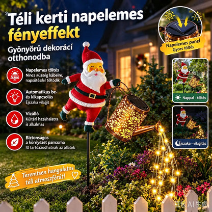 📢📢60% KEDVEZMÉNY! 🎅Napenergiás Mikulás Kerti Fény✨