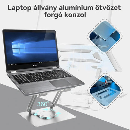 💥💻 Laptop állvány alumíniumötvözetből készült forgatható állvány