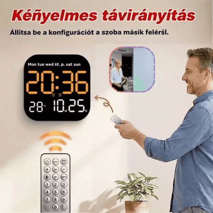 🛏️ Digitális óra otthonra és irodába: ébredjen gyengéden, és felejtse el a bosszantó ébresztőhangokat! Állítható fényerő, csendes működés éjszaka. 🌙