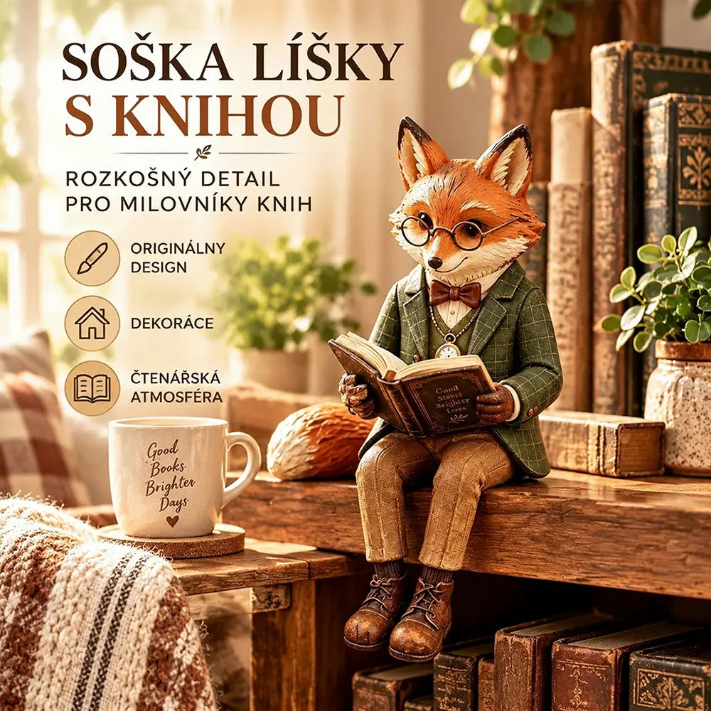 🦊🎄✨Gyanta rókafigura - karácsonyi asztaldísz