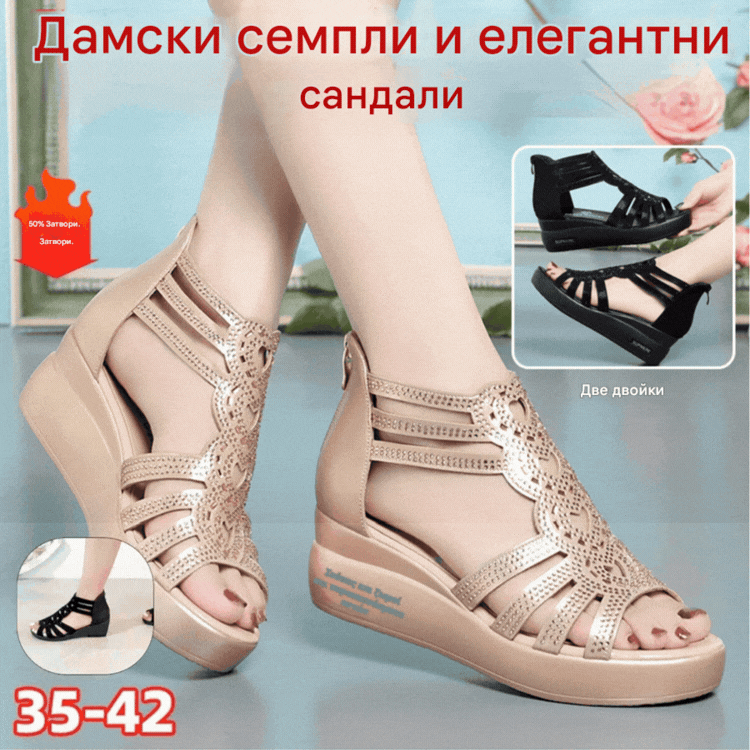 🔥👡【35-42】Нови модерни дамски сандали в едноцветен цвят