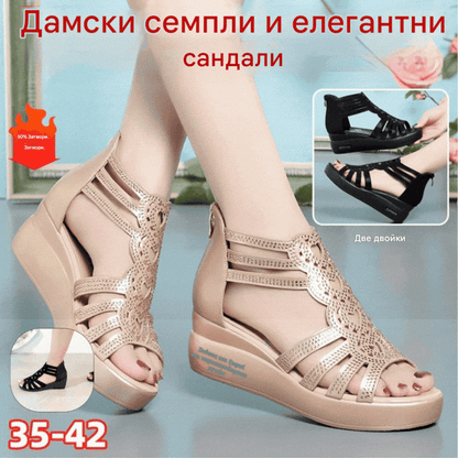 🔥👡【35-42】Нови модерни дамски сандали в едноцветен цвят