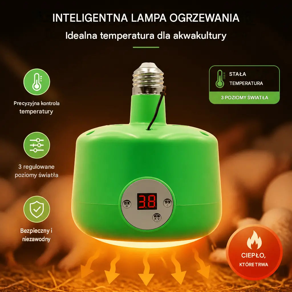 🌈🐣 Inteligentna lampa grzewcza o stałej temperaturze dla zwierząt hodowlanych🌡️
