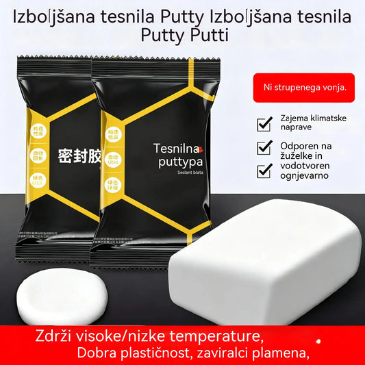 【10 enot po 23 eur】🔧 Beli vodoodporni tesnilni kit – Popravlja luknje, stene in cevi klimatskih naprav 💧🏠
