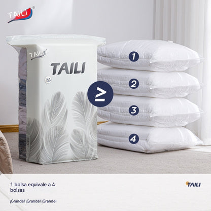 【56*80cm】【5 darabos készlet】 Nagy, összenyomható vákuumos tárolózsák: nincs szükség pumpára, szivárgásmentes, és ideális helytakarékosságra bőröndökben és otthon