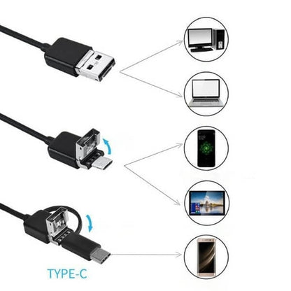 （Τύπος-c、USB、Micro USB）3 σε 1 ενδοσκόπιο【1M】