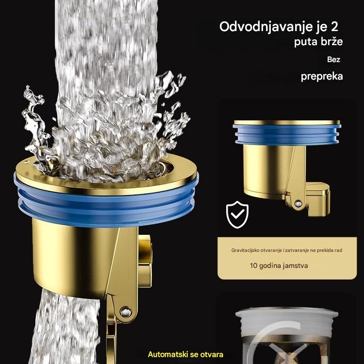 🔥Kupite 1, dobijte 1 GRATIS!🔥 Univerzalni mesingani podni odvod s jezgrom protiv neugodnih mirisa 🚿✨