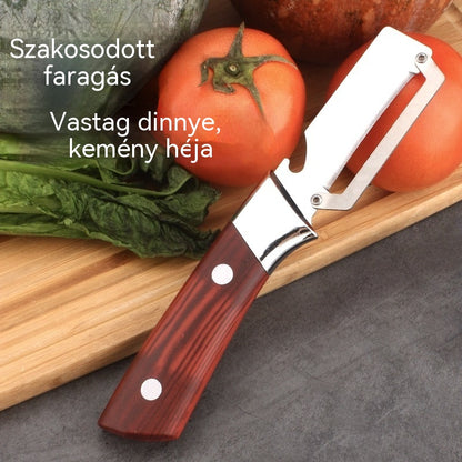 ✅【Vegyél 1-et, kapsz 1-et ingyen】🧅🔪 3 az 1-ben többfunkciós konyhai hámozó: hámoz, vág és üvegkupakot nyit! 🔥