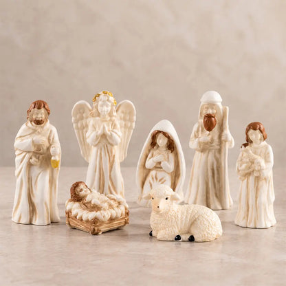 🎁Živicové miniatúrne figúrky do betlehema: doplnky do domčekov pre bábiky a dekorácie v štýle mikro-krajinky na stôl
