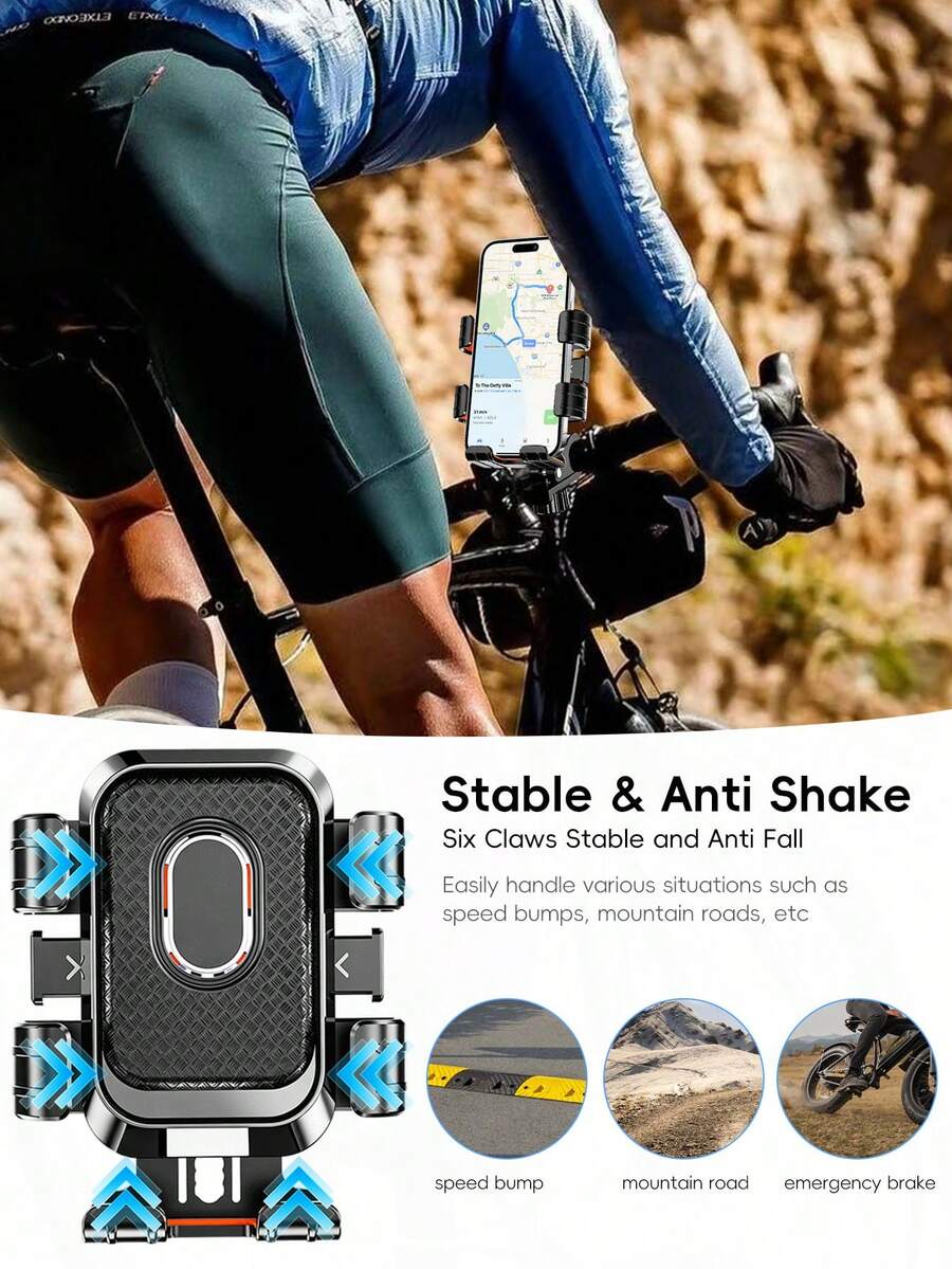 Soporte antivibraciones para el móvil para moto y bicicleta