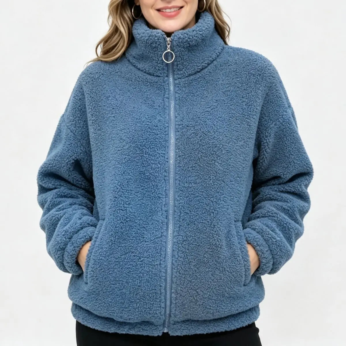😍 Polovičná cena! 【M-4XL】Zimná fleecová bunda, zosilnená baránková bunda, hrejivá vesta