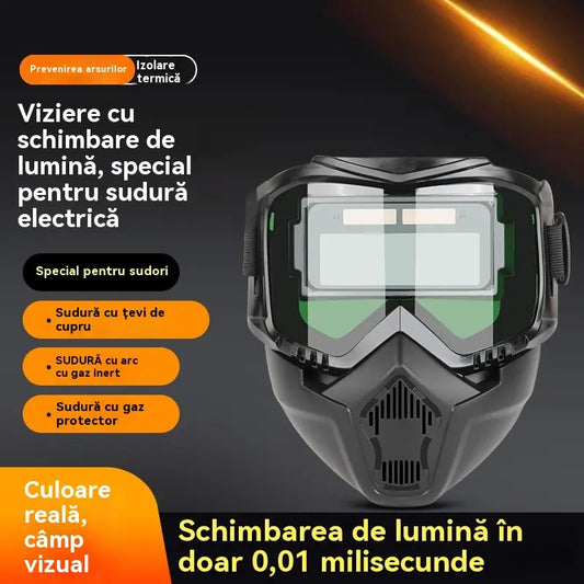 😎Plně automatická svářečská kukla s ochrannou maskou pro svářeče s výměnou světla