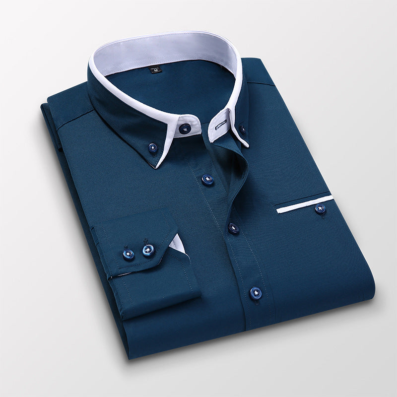 【M-5XL】 Nowa, oddychająca koszula biznesowa męska w stylu casual