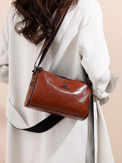 🔥【45% OFF】👜Bolso de cuero suave de gran capacidad, bolso de hombro para mujer