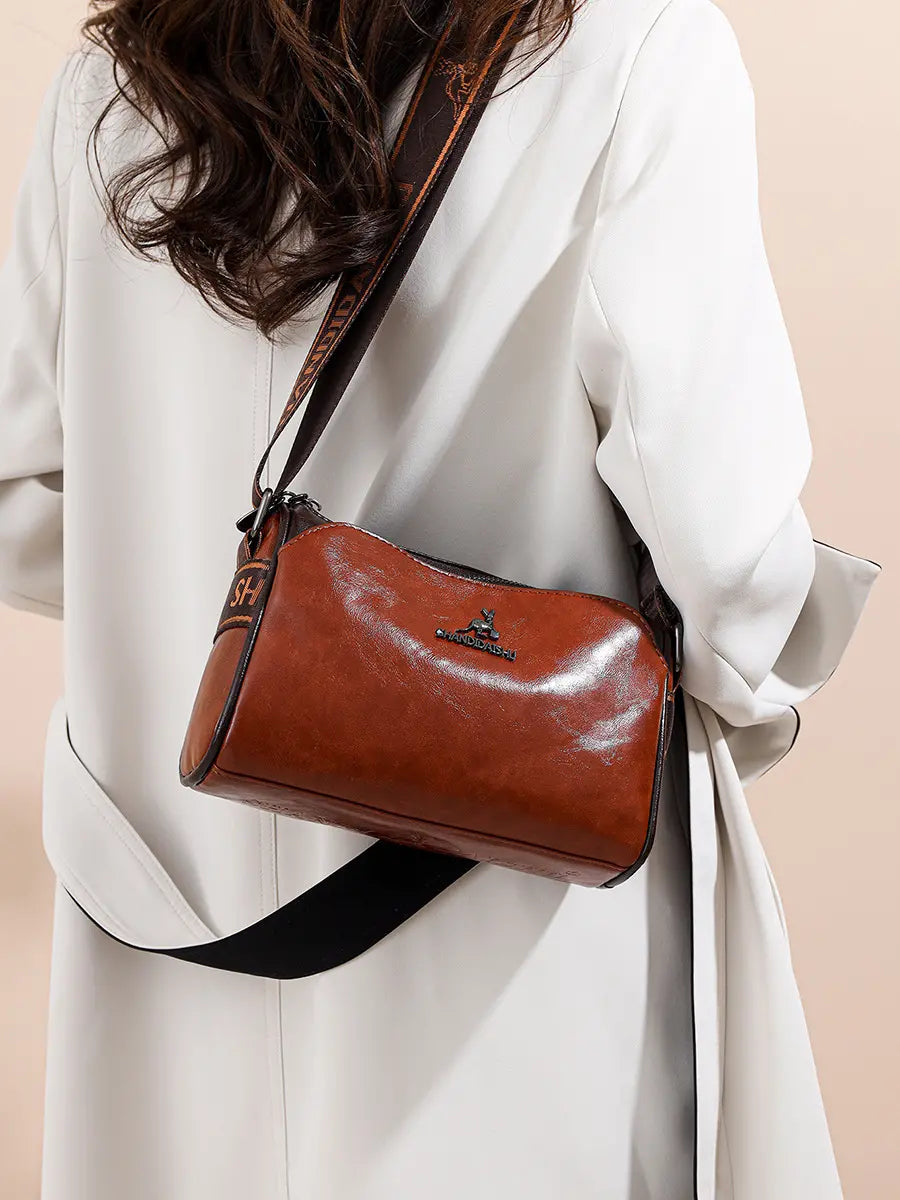 Bolso de cuero suave de gran capacidad, bolso de hombro para mujer